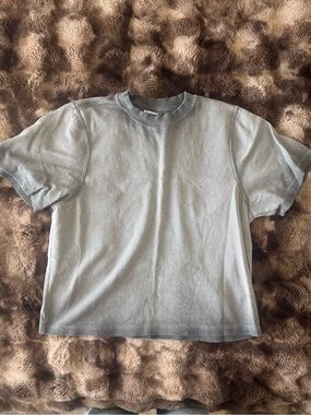 Light Blue Boxy Crewneck Tee